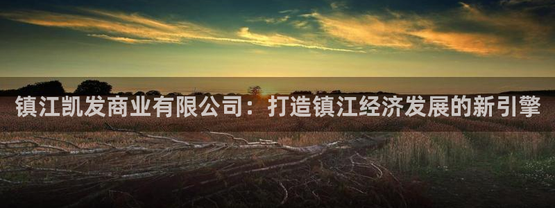 7790必发集团体育凯捷平台主管：镇江凯发商业有限公司：打造镇江经济发展的新引擎